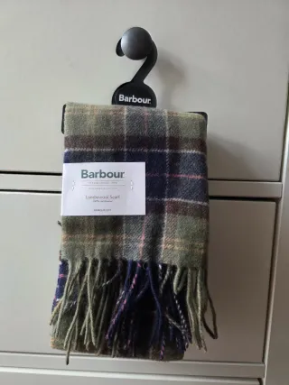 Bufanda Barbour 100% Lana de Cordero Tartán