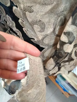 Stola/foulard seta e cotone