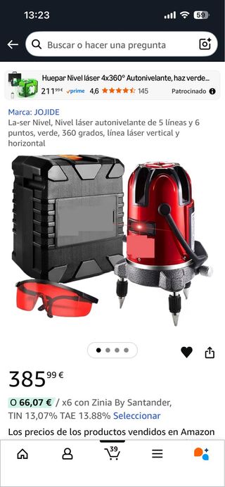 Nivel láser autonivelante