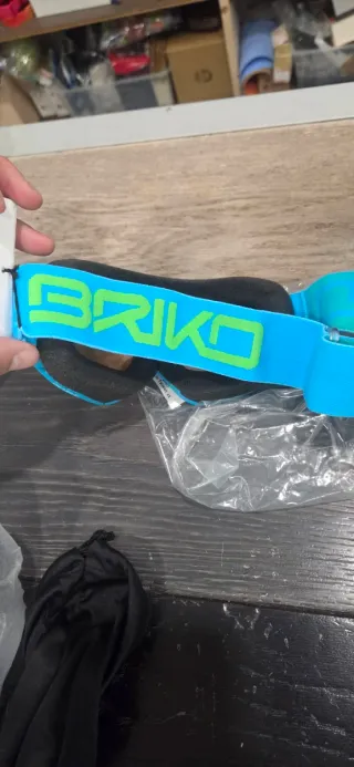 Maschera sci Briko azzurra
