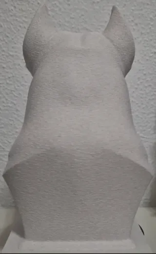 Busto Figura Perro Presa