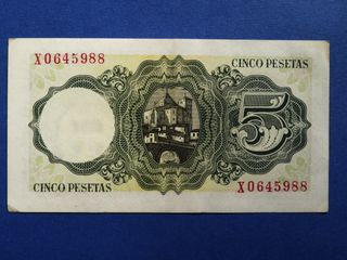 Billete 5 Pesetas Banco de España 1951