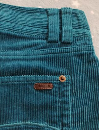 Tommy Hilfiger Falda de pana turquesa Talla 40