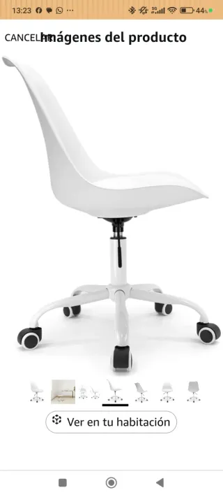 Silla Oficina Escandinava Blanca