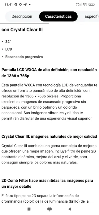 Philips FlattTV Gris/Plata