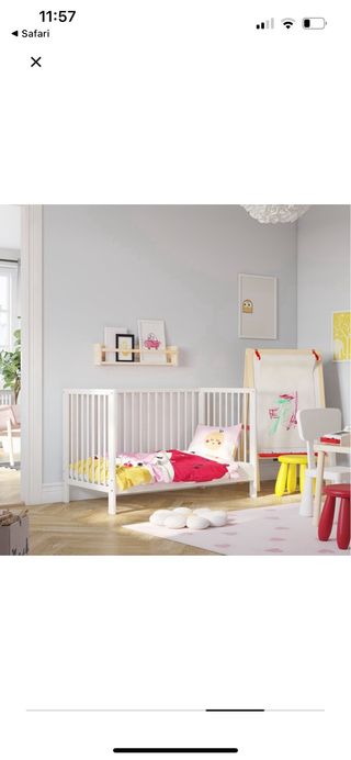 Cuna Ikea 3 posiciones + Colchón antiasfixia