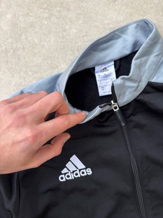 Felpa Adidas vintage nera e grigia