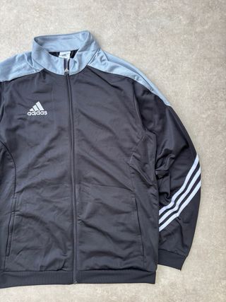 Felpa Adidas vintage nera e grigia