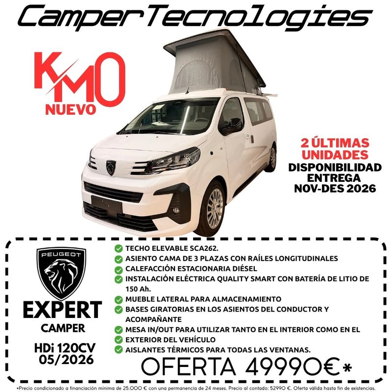 Peugeot Expert Combi BlueHDi C.C Manual S&S 6 Vel. MAN Compact 2026