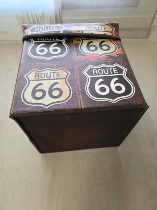 Puff Baúl Diseño Ruta 66