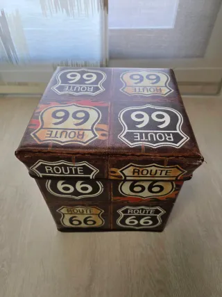 Puff Baúl Diseño Ruta 66