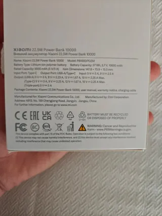 Xiaomi Powerbank 10000 mAh