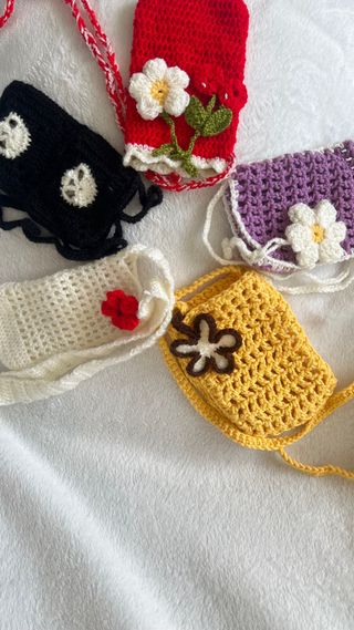 Bolso Funda móvil crochet
