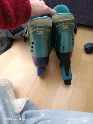 Patines Rollerblade Azules y Verdes