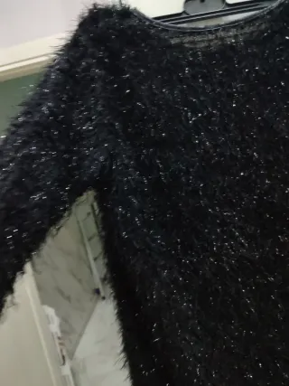 Vestito laminato nero