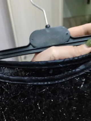 Vestito laminato nero