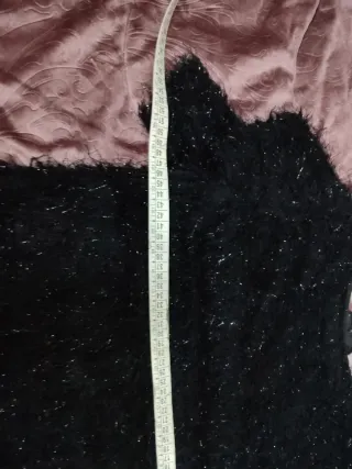 Vestito laminato nero