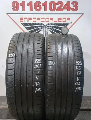 -225 50 17 V CONTINENTAL RUEDA AL 90% VIDA UTIL