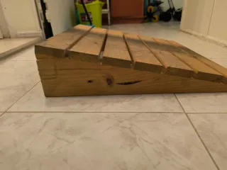 Rampa madera moto a medida salva escalón