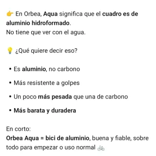Bicicleta de carretera de aluminio, Orbea