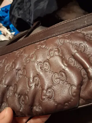 Bolso de mano piel marrón Gucci