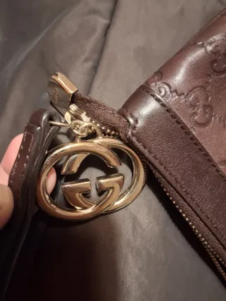 Bolso de mano piel marrón Gucci