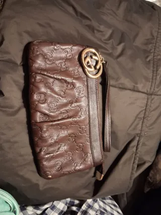 Bolso de mano piel marrón Gucci