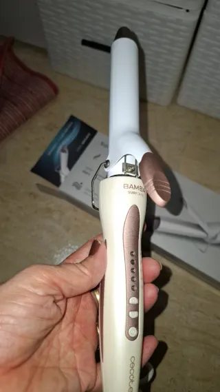 Rizador Cecotec Surf Care Curly Blanco y Dorado