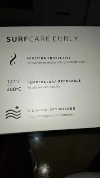 Rizador Cecotec Surf Care Curly Blanco y Dorado