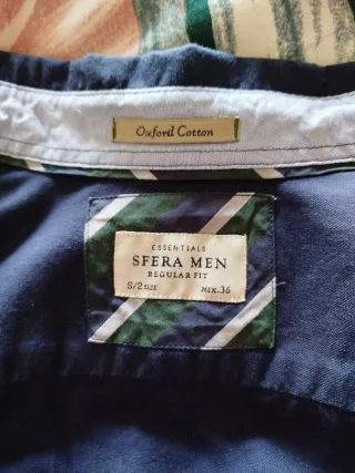 Camisa Sfera Men Algodón Azul Marino