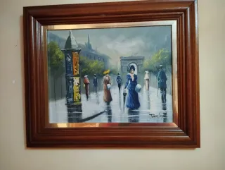 Dos cuadros al óleo