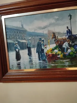 Dos cuadros al óleo