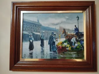 Dos cuadros al óleo