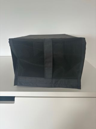 Caja de almacenamiento Ikea negra