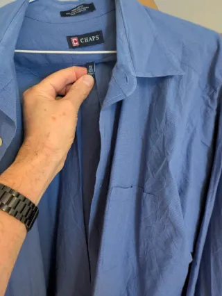 Camisa Chaps cuadros verde y negro