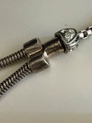 Collar flor cerámica pedrería cadena doble A00065