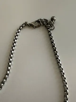 Collar flor cerámica pedrería cadena doble A00065