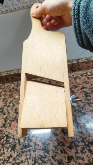 Rallador cocina madera antiguo vintage