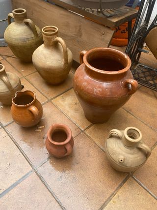 Lote de 9 Cantaros y Tunajas