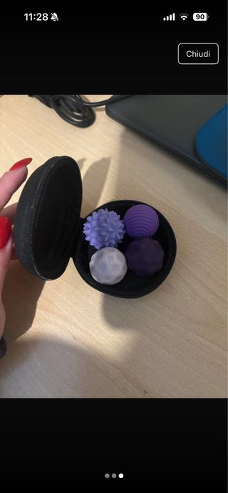 Set 5 palline massaggio sensoriali e magnetiche