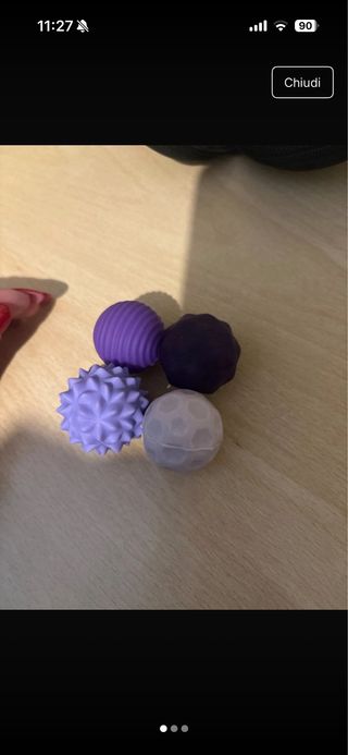 Set 5 palline massaggio sensoriali e magnetiche