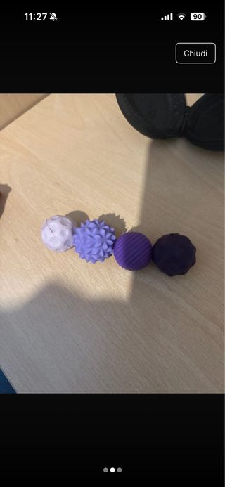 Set 5 palline massaggio sensoriali e magnetiche