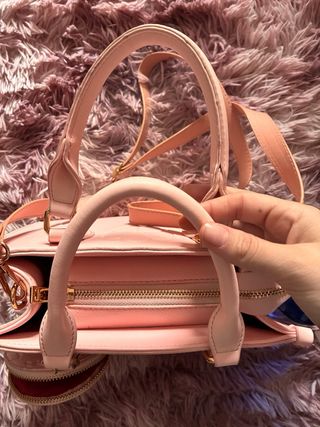 Bolso rosa bebé con monedero
