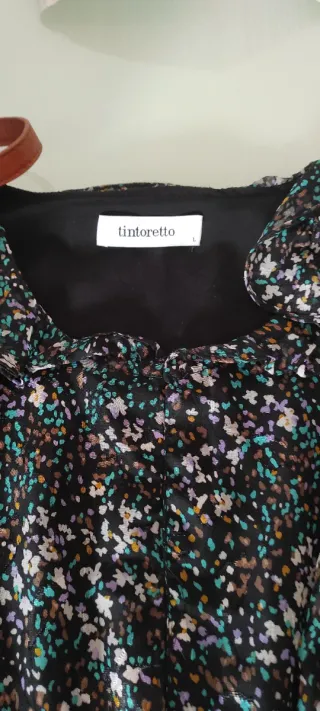 Vestido gasa Tintoreto estampado