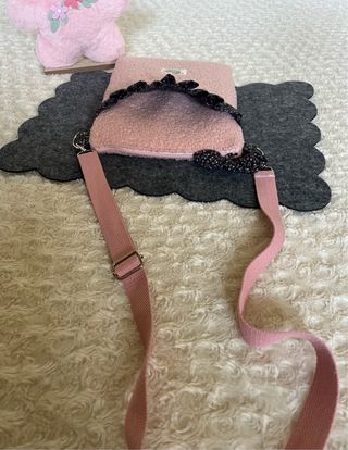 Bolso para tablet/libro rosa con flores