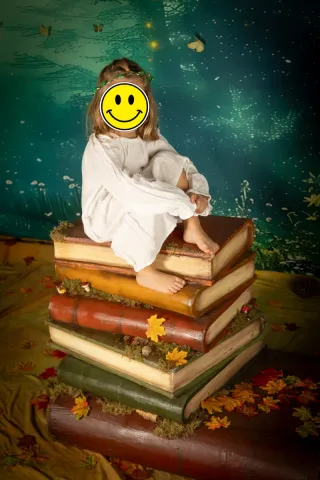 Libros gigantes decorativos para fotografía