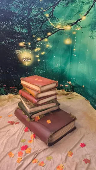 Libros gigantes decorativos para fotografía