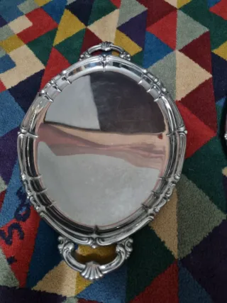 Set 3 Vassoi in acciaio inox