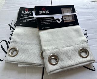 2 Tende Stefa 140x280 Semi Coprente Marrone/Grigio