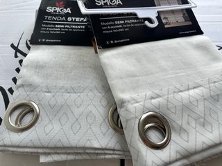 2 Tende Stefa 140x280 Semi Coprente Marrone/Grigio